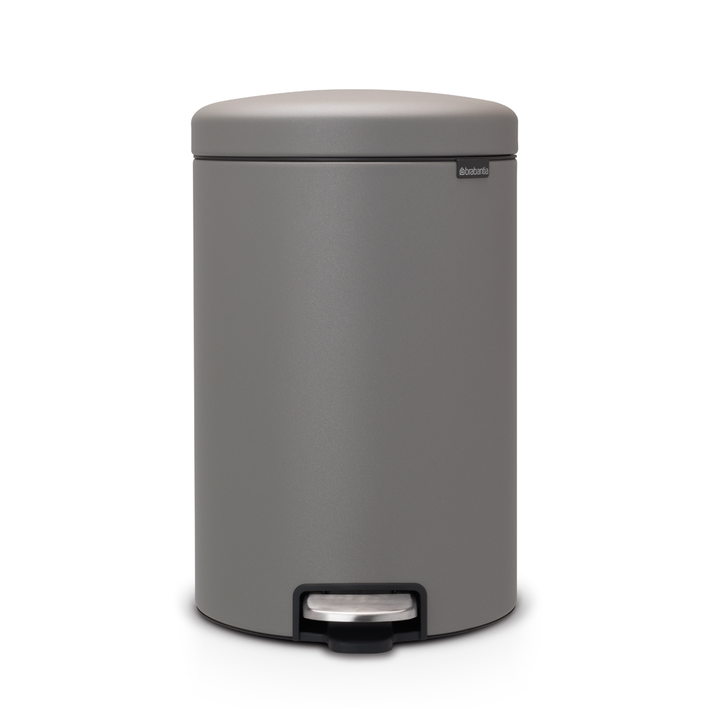Brabantia New Icon pedalspand 20 liter Mineral concrete grey