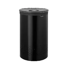 Brabantia vasketøjskurv - Sort - 60 liter - Vasketøjskurve i metal
