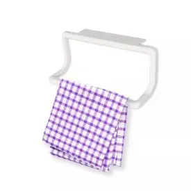 Hvid Håndklædekrog til køkkenlåge – enkel og funktionel -