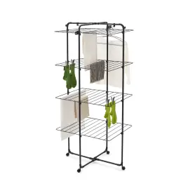 Brabantia HangOn Tower Tørrestativ – 30 meter, Matt Black -