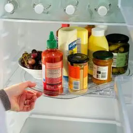 Roterende drejefad – perfekt til køleskab og badeværelse -